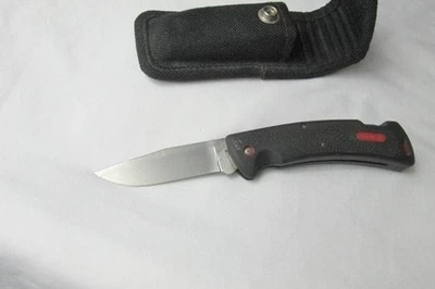 1998 Buck Knives 450 U Protege 3'' Blade Plain Edge Blade w/Sheath - Image 1 of 3