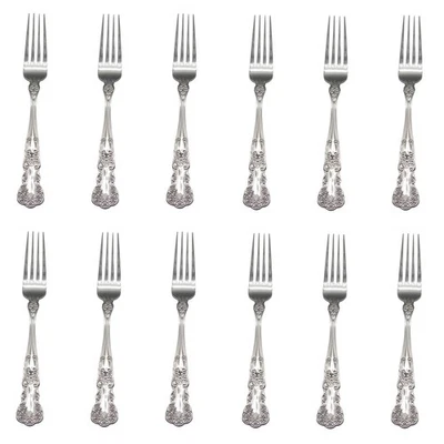 Gorham Blossom 18/10 Stainless Steel Dinner Fork (Set of Twelve) - Image 1 of 4