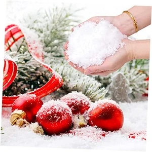 23 Ounces Fake Snow Decoration - Artificial Snow for Christmas Decoration, - Picture 1 of 7