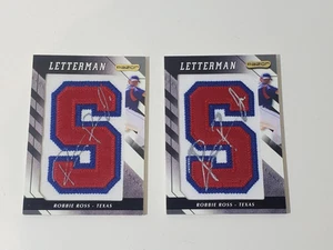 (2) 2008 Razor Letterman RR-S1 RR-S2 Robbie Ross Rangers Auto Patch Relic Cards - Picture 1 of 2