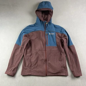 Cotopaxi Jacke Herren XL Abrazo Blau Rot Fleece Full Zip Kapuze Wandern Freizeit - Bild 1 von 11
