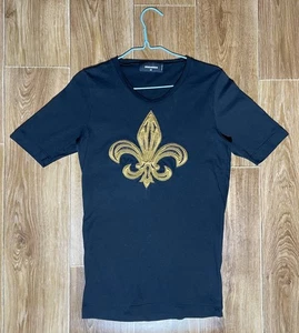 Men's T-shirt Dsquared2 Black Cotton size XS - Picture 1 of 20
