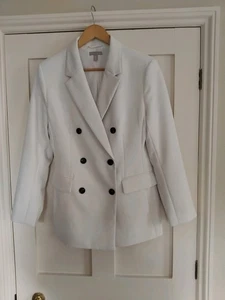 H And M White Blazer Size M - Picture 1 of 2