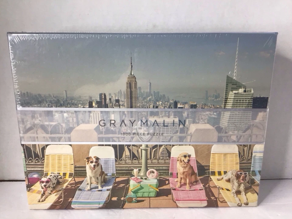 Gray Malin the Dogs of New York City 1000 Piece Puzzle by Galison (2023, Toy; Plush; Doll)