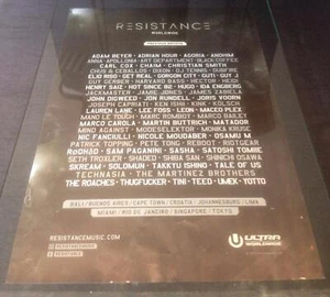 RESISTANCE MUSIC FESTIVAL WORLDWIDE 2016 - IBIZA CLUB POSTERS - DJ MUSIC RAVE - Picture 1 of 1