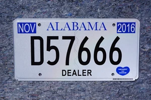 2016 Alabama DEALER License Plate 666 - Picture 1 of 3