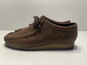 BOTAS/zapatos Wallabee Clarks Originals para hombre mocasín con cordones 55513 cera de abejas - Imagen 1 de 19