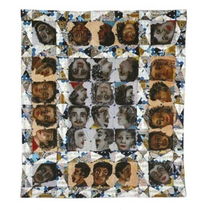 Cartolina Fede Ringgold "Echi di Harlem" 1980 Studio Museum, Harlem NY MINT - Foto 1 di 1
