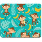 Rectangle Mouse Mat  - Cute Monkey & Banana Pattern Kids  #44795