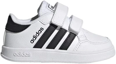 Unisex Niño Pequeño Adidas Breaknet Tenis Zapato FZ0090 Gancho y Lazo Blanco/Negro Nuevo Foto 1 de 4