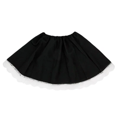 Black Costume Skirt White Lace -Gothic Vampire Lolita French Maid Waitress Dress - Image 1 of 3