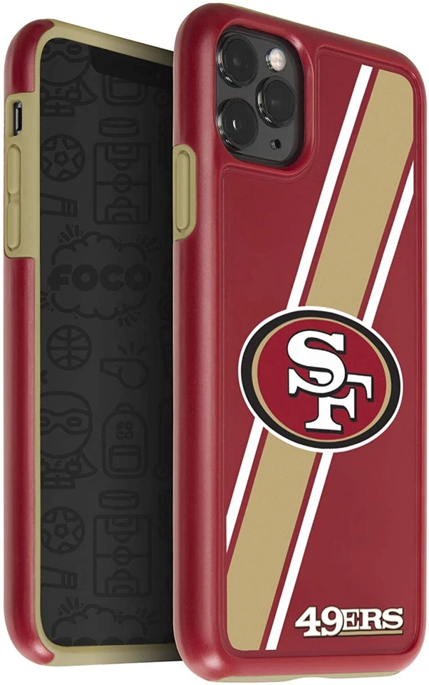 Funda híbrida doble FOCO NFL San Francisco 49ers para Apple iPhone 11Pro, XS y X Foto 1 de 1