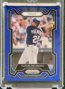 2024 PANINI 10/15 BLUE SHIMMER PRIZM FOTL #33 RAFAEL PALMEIRO TEXAS RANGERS - Picture 1 of 2