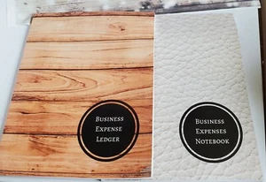 Set of 2 Business Expense Ledgers Bookkeeping Accounting - Picture 1 of 2