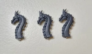 3 DRAGON EMBLEMS STANDARD SEA GUARD SPEARMEN High Elves BITS Warhammer Old World - Picture 1 of 1