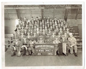 August 1955 Black & White 8x10 Photograph Sampson Air Force Base Geneva NY - Picture 1 of 2