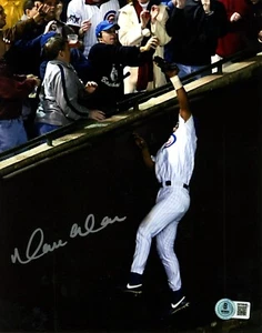 Moises Alou Signed Chicago Cubs 8x10 Photo Bartman Beckett Witness BAS COA #2 - Picture 1 of 1