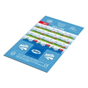 Milk & Dairy ❤️ STICKER fit for building blocks tiles /4802 - Picture 1 of 1