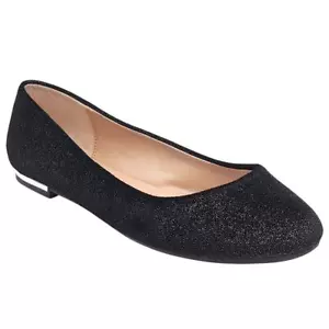 Call it Spring Women Fibocchi Slip On Ballet Flats Size US 5 Black Velvet Fabric - Picture 1 of 5