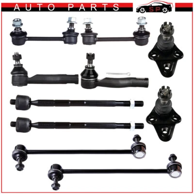 Barras estabilizadoras delanteras y traseras 10 piezas rótulas barras de amarre para Toyota RAV4 2001 2002 2003 Foto 1 de 4