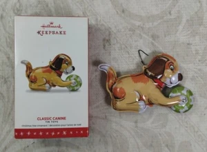 Hallmark 2016 Keepsake Ornament Classic Canine Tin Toys Christmas Ornament - Picture 1 of 9