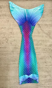 Set coda di sole sirena magica coda di sirena + monopinna per nuoto - nuovo con etichette - Foto 1 di 5