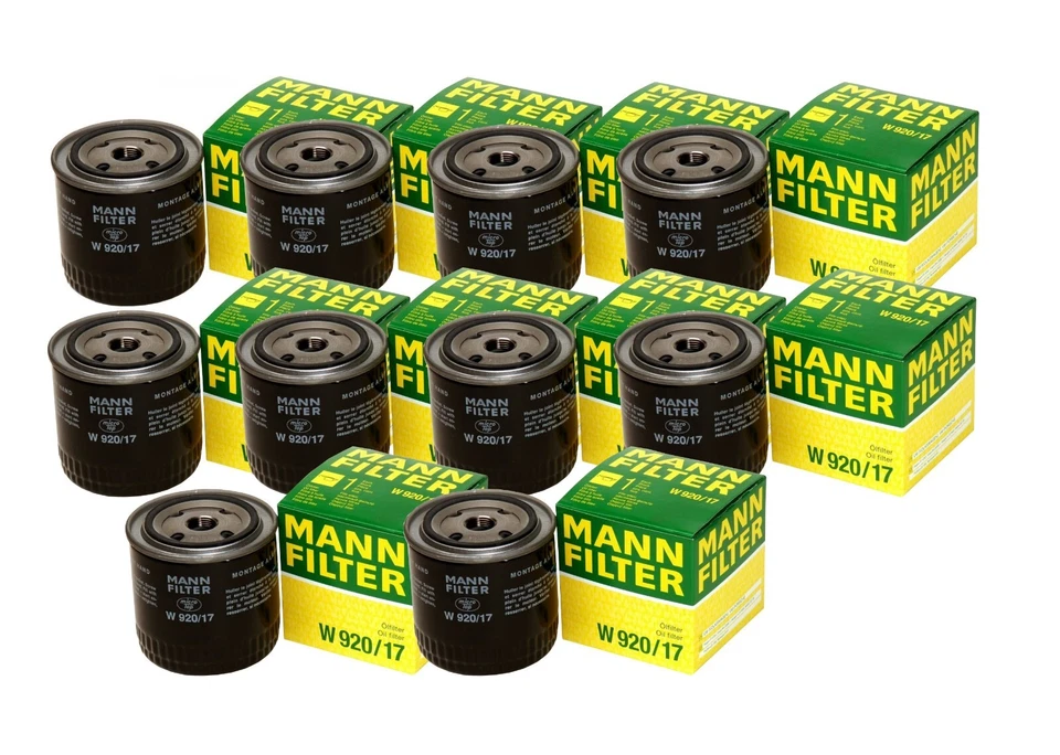 Juego de 10 filtros de aceite de motor Mann para Chrysler Dodge Ford Jeep Mitsubishi Volvo Foto 1 de 1