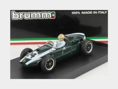 1:43 BRUMM Cooper F1 T51 #24 Winner Monaco Gp Jack Brabham 1959 +Figure R278-CH - Immagine 1 di 2