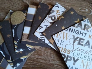 Homemade Envelopes Decorative 4 BAR Christmas Holiday New Year - Picture 1 of 5