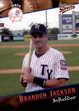 2001 Tampa Yankees Multi-Ad #13 Brandon Jackson House Springs Missouri MO Card