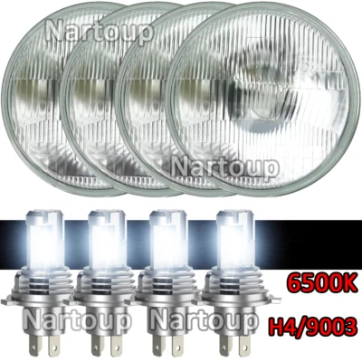 For Ford Galaxie 500 1962-1974 4pcs 5.75" 5-3/4'' Round LED Headlights - Изображение 1 из 4