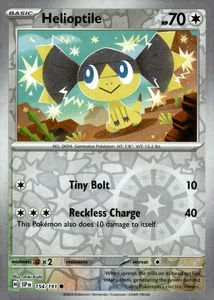 Helioptile Common SV08: Surging Sparks 154/191 NM - Picture 1 of 2