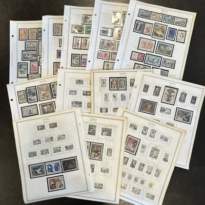 France French Collection 1961-1974 MNH 100’s Different On Old Minkus Pages - Image 1 of 4