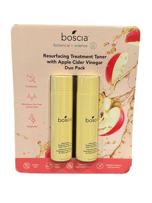 Toner de tratamento de resurfacing BOSCIA + vinagre de maçã pacote com 5,1 oz x 2 lacrado - Imagem 1 de 2