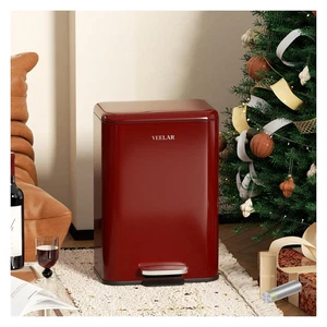 5 Gallon Bathroom Trash Can - Room Step Garbage Can with Lid, Stainless Steel Tr - Picture 1 of 6