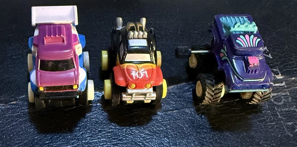 Micro Machines Stunt Maniacs Baja Beetle Chevy Van - Crankers 56’ Ford Pick Up - Image 1 of 4