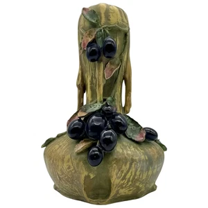 Amphora Works Vase, Edda Series, Grapes and Vines, RStK, 11.5 H - Picture 1 of 19