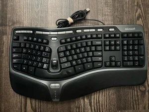 Microsoft Natural Ergonomic Keyboard 4000 v1.0 Model KU-0462 Wired USB Tested - Bild 1 von 5