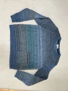 White Stuff Lilbet blau Ombré Strickpullover Wollmischung Tasche US 8/UK 12 - Bild 1 von 8