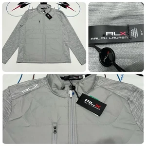 NWT RLX Ralph Lauren Panelled Stretch Terry Jacket Wool Blend Golf L $248 - Picture 1 of 13