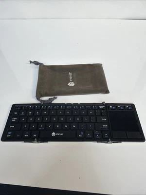 iClever Foldable Keyboard, BK08 Bluetooth Keyboard with Sensitive Dark grey - Image 1 of 4