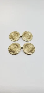 Antike Art Deco Manschettenknöpfe signiert Clark WGC goldfarben (54) - Bild 1 von 8
