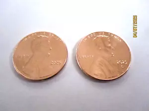 2025 P&D UNC 2 PENNY SET AUS LINCOLN SHIELD CENT ROLLEN AUF LAGER KOSTENLOSER VERSAND - Bild 1 von 2