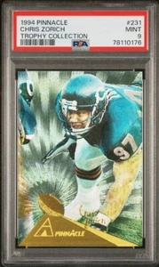 1994 PINNACLE TROPHY COLLECTION #231 CHRIS ZORICH PSA 9 MINT CHICAGO BEARS - Picture 1 of 2