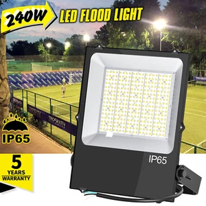 240W LED Flood Light 28800LM Commercial Street Parking Lot Area Pole Lamp IP65 - Picture 1 of 10