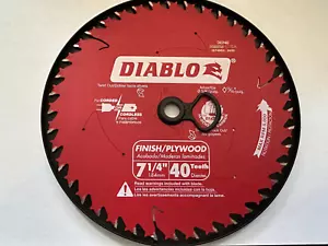 DIABLO 7-1/4 SAW BLADE 40 TEETH D0740 BRAND NEW - Picture 1 of 1