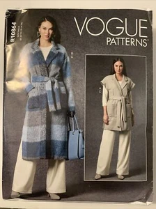 Vogue R10864 Sewing Pattern Vest Coat Pants Misses  SZ 8-16  - Picture 1 of 2