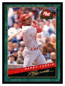 1994 Post Cereal Baseball Barry Larkin #12