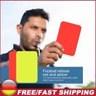 ,a Fußball-Schiedsrichterkarten, PVC, 2 Stück, Rot / Gelb