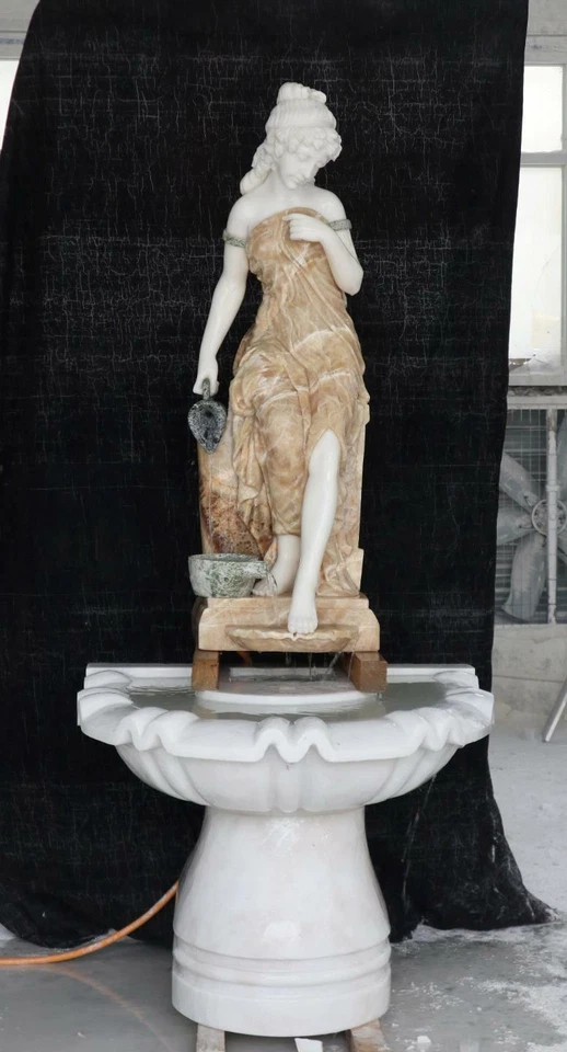 FUENTE DE PARED FIGURATIVA DE MÁRMOL TALLADO - TFW1 Foto 1 de 1